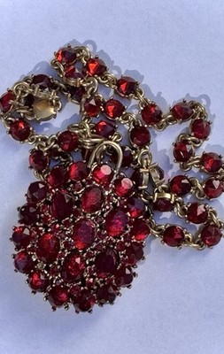 Ciner For MMA Garnet Fob Necklace - Exceptional Design, Craftsmanship & Quality!
