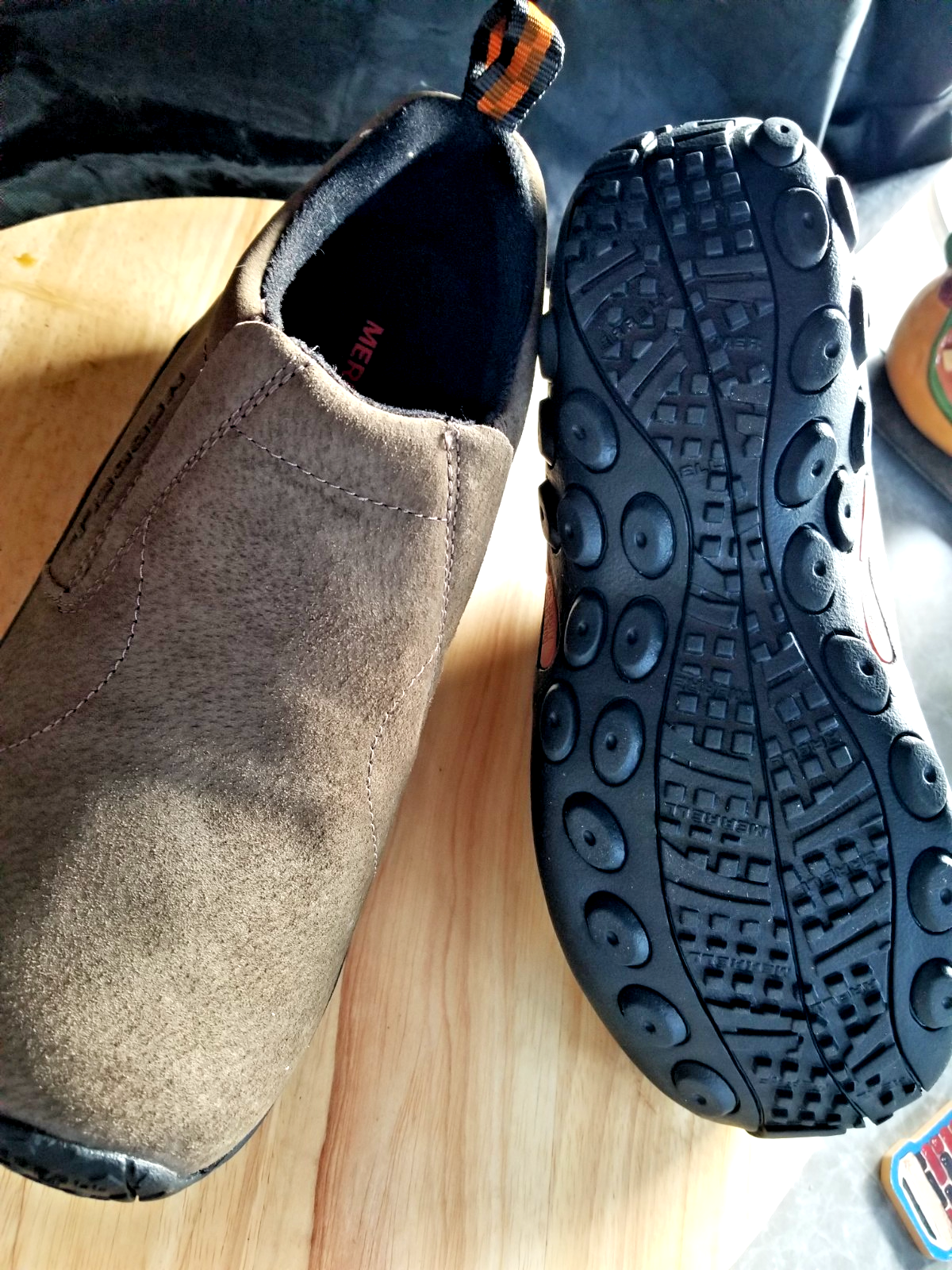 Scarpe slip on Merrell uomo Jungle Moc Gunsmoke J63787W taglia 8 larghe grigio scuro