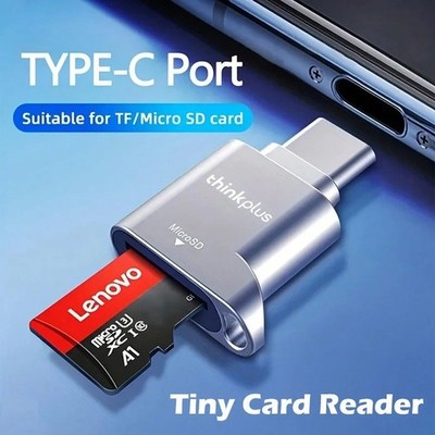 Thinkplus USB-C Micro SD Card Reader   Mini Metal TF Card Adapter