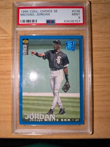 1995 COLLECTOR'S CHOICE Stadium Edition Blue #238 MICHAEL JORDAN PSA 9 MINT!!!!!