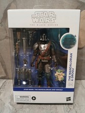 Star Wars Black Series  01 Mandalorian And Grogu Deluxe First Edition White Box