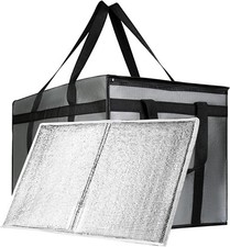 Insulated Food Delivery Bag for Hot and Cold Meal, Grocery Tote Insulation Bag f