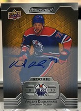 VINCENT DESHARNAIS 2023-24 Upper Deck Engrained Hockey ROOKIE Autograph