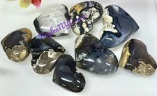 Wholesale Lot 2 Lbs Natural Volcano Agate Heart Crystal Healing Energy