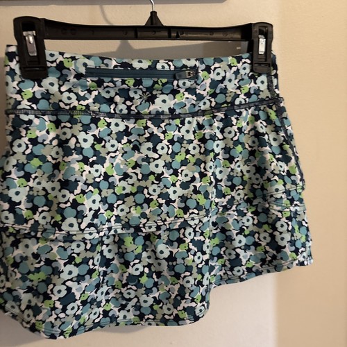 ATHLETA GIRL FLORAL PRINT SWING SKORT SIZE L/12 - Picture 4 of 6