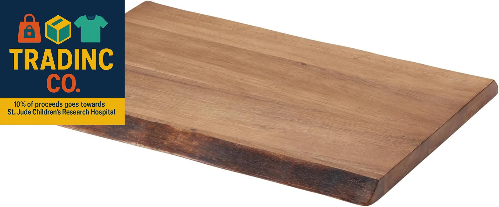 Pantryware Wood Cutting Board / Wood Serving Board - 17 Inch X 12 Inch, Brown