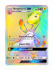 Pokemon TCG -  Ampharos GX Secret Rare 185/181 Team Up Rainbow Rare LP on eBay