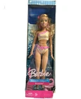 Vintage 2006 Barbie Beach Glam Doll Blonde K8383 Mattel Bathing Suit Damaged Box