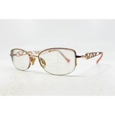 Tura Eyeglasses Women Rose Gold Semi Rimless Filigree R133 50-17-135