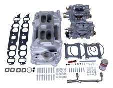 Edelbrock 2065 Rpm Dual-quad Manifold And Carb Kit For Big-block Chevy Oval-port