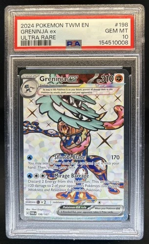 2024 Pokemon Twilight Masquerade Greninja ex #198/167 PSA 10 GEM MINT
