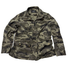 Love Tree Camo Utility Jacket Womens XL Full Zip Form Fitting Grunge Hipster