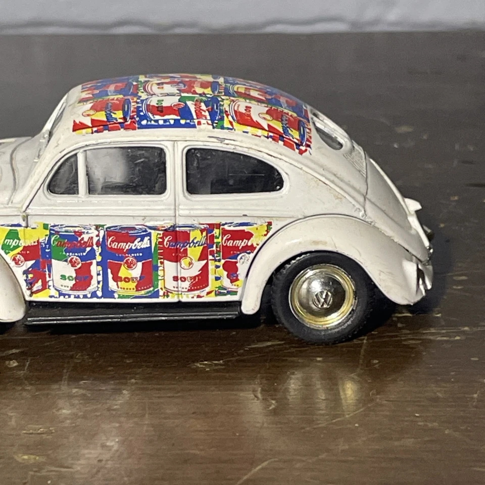 Lledo Campbell's 1952 Volkswagen Beetle Diecast Car 3.5" Long Rare One Blk Rim - Image 3 of 4