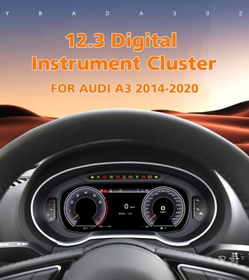 Digital Cluster Speedometer Instrument für AUDI A3 2014-2020 CarPlay Dashboard