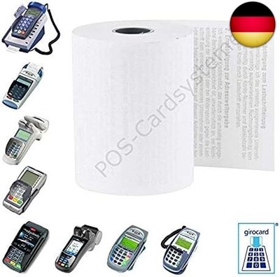 50 EC-Cash Thermorollen 57mm x 40mm für EC-Gerät Ingenico ICT 220, IWL 250, V