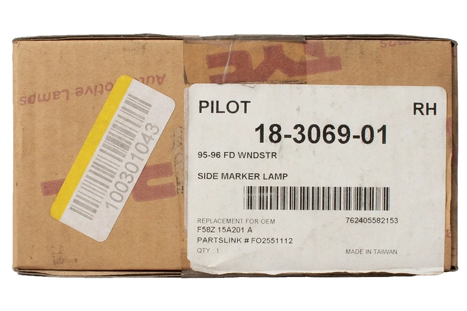 TYC Right Side Marker Light Assembly Fits 1995-96 Ford Windstar Model 18-3069-01 - Image 3 of 4