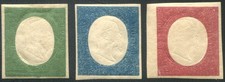 1861 ASI Sardegna non emessi serie di 3 valori nuovi cert. Sirotti spl *