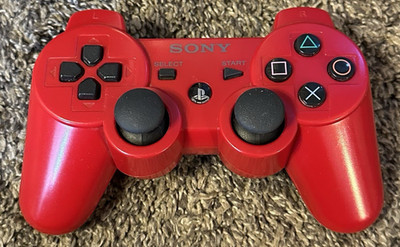 OFFICIAL OEM PS3 PlayStation 3 DualShock 3 Analog Controller Red - Sixaxis