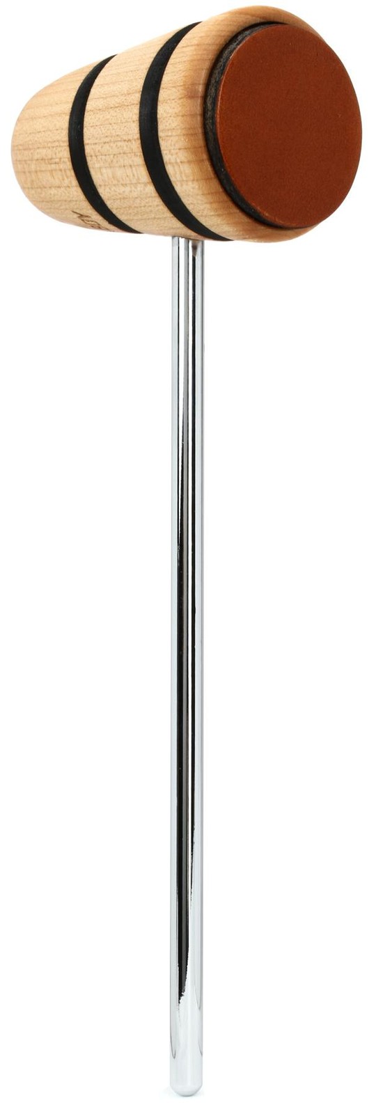 Колотушка для бас-барабана Low Boy Leather Daddy - Натуральная кожа с черными полосками 6290₽