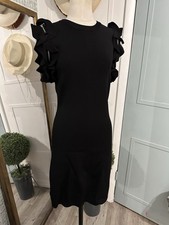 Gabby Isabella Women's Midi Sweater Black Dress Size Medium
