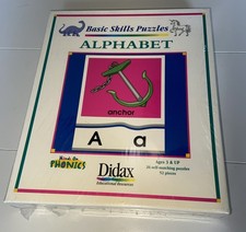 NEW Didax Alphabet Basic Skills Puzzles Hands...