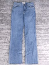 Wrangler Women  s High Rise Boot Cut Denim Blue Jeans Free To Stretch 4/27