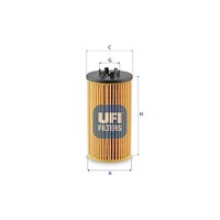 UFI ÖLfilter 25.257.00 Filtereinsatz FüR VW Phaeton 3D1 3D2 3D3 3D4 3D6 3D7 3D8
