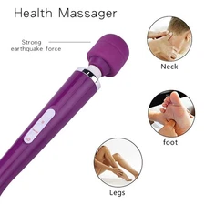 Brand-New Rechargeable Massager: 20 Speeds, 10 Modes - Purple Deluxe Vibrator