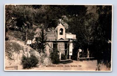 Mountain Dr. ''Nook'' Soda Stand w Martinelli Apple Juice RPPC Santa Barbara Photo