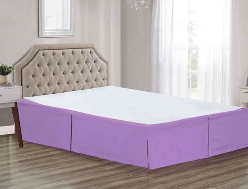 Super Soft Solid Brushed Microfiber 14" Pleated Bed Skirt/ Dust Ruffle - Picture 23 of 48