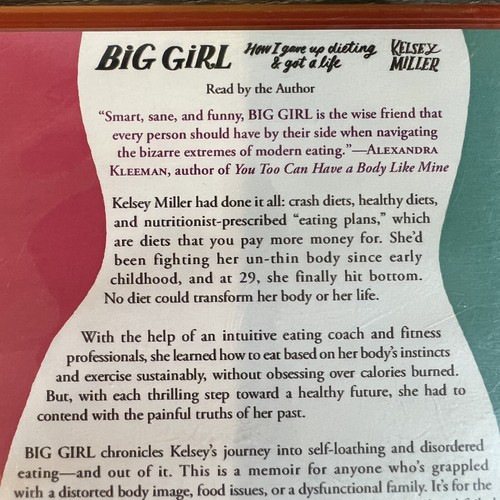Big Girl How I Gave Up Dieting & Got a Life Playaway Audiobook Kelsey Miller - Picture 11 of 12