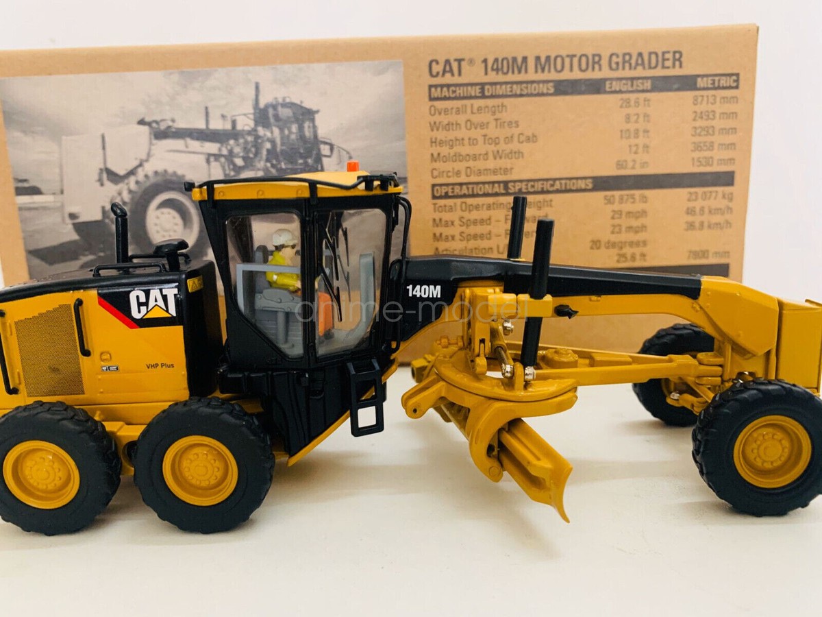 1/50 Caterpillar Cat 140M Motor Grader Metal By DieCast Masters