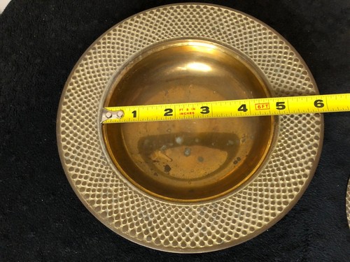 Vintage Japanese 寛永通宝 Brass Incense Burner Ashtray, made in Hong Kong - Picture 7 of 8