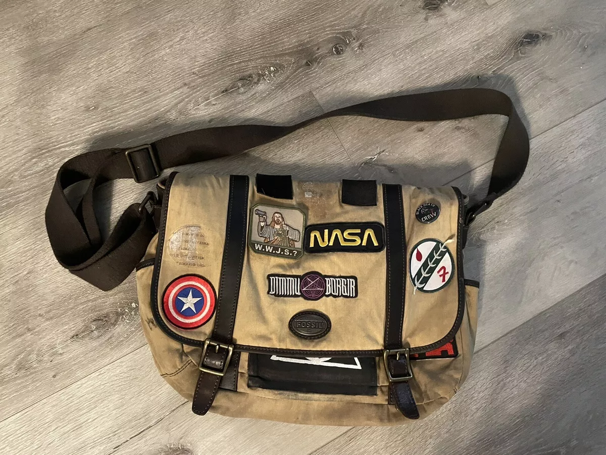 Fossil Bag Full Of Patches Nasa Black Death crew Skeleton