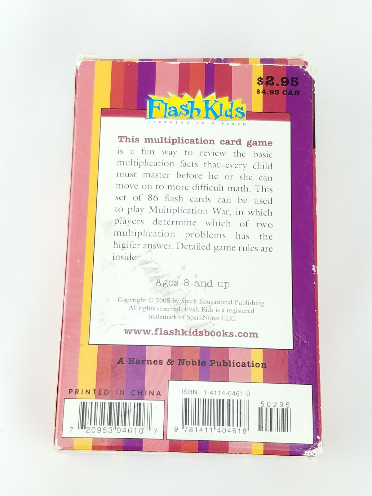Multiplication War by Flash Kids Multiplication Card Game Set of 86 cards  9781411404618 | eBay