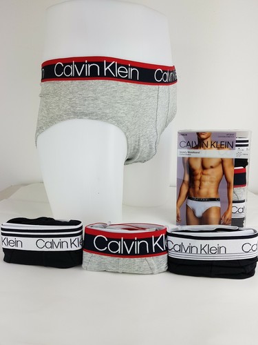 Calvin klein briefs S /3 PK HIP BRIEF/SLIP VARIETY W BAND COTTON STRETCH RRP 40 - Picture 7 of 12
