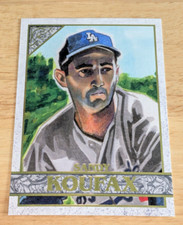 Sandy Koufax Dodgers 2020 Topps Gallery #OBT-SK Oversized Box Topper