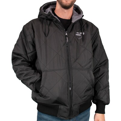 Freeze Defense Mens Fleece Lined Quilted Winter Jacket Coat