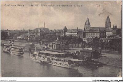 AKEP2-0158-GERMANY - grub vam RHEIN - MAINZ - Rhine view with city hall