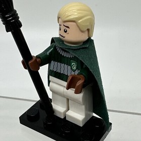 authentic LEGO minifigure Draco Malfoy Quidditch Uniform hp108 Harry Potter 4737