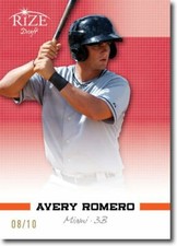 AVERY ROMERO 2012 Rize Rookie RED Paragon RC #/10