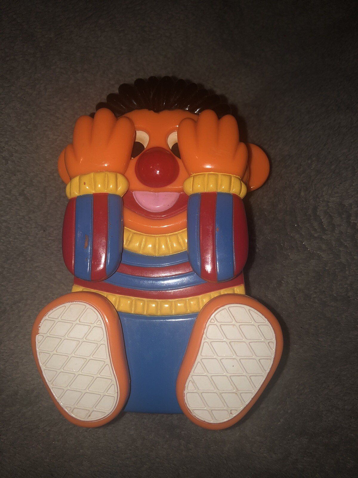 Vintage Ilco Peek A Boo Musical Ernie Toy By Henson Aka Sesame Street