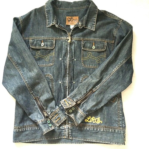 LRG Mens Denim Jacket Long Sleeves 