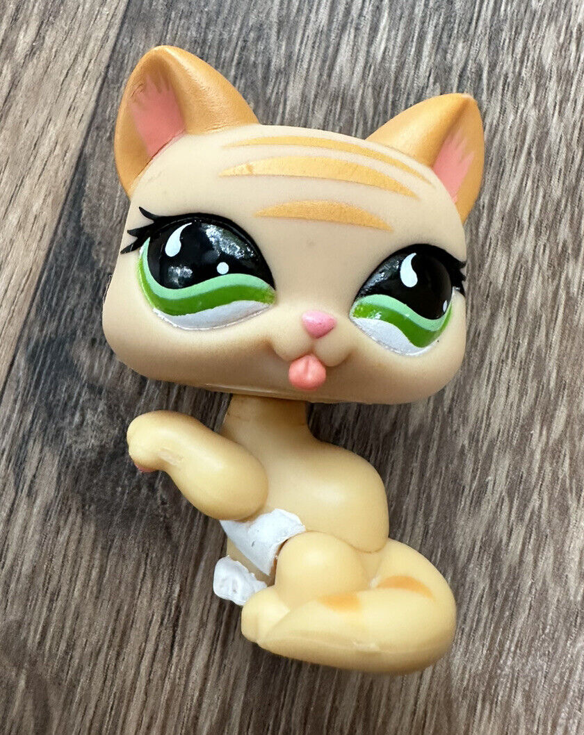 ねこりんご様40点 LITTLEST PET SHOP # 842 SPORTIEST ORANGE CAT LICKING PAW