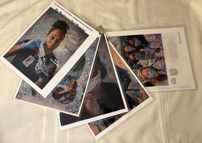 5 Laminated Pictures from The Washington Post Magazine  ART LESSONS 