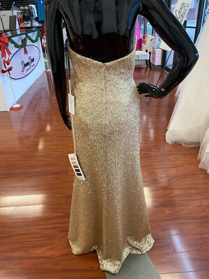 sorella vita gold dress Gold Bridesmaid Dress
