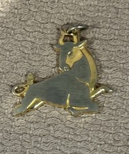 Zodiac Sign Taurus silver and gold Tone charm...