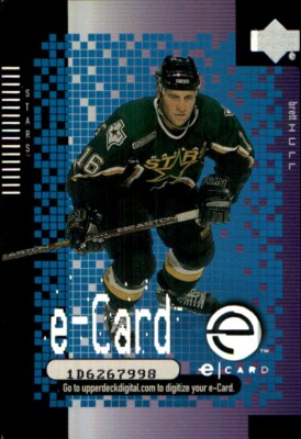 2000-01 Upper Deck E-CARDS   INSERTS NHL HOCKEY CARDS   YOU PICK  