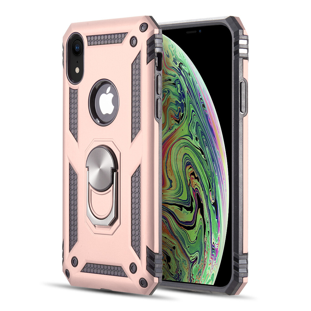 For iPhone Xs max Xr X 8 7 6 Plus Hybrid Ring Stand Rugged