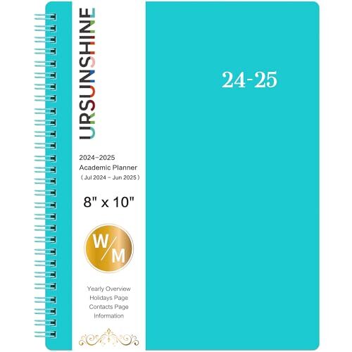 Planner 2024-2025 - Weekly & Monthly 2024-2025 Planner with Printed Tabs, Green-image